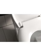 Aqualine Sofia WC ülőke polypropylén, Soft Close, fehér, BS122