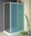 Aqualine Amadeo oldalfal Brick üveg 800x1850 mm, fehér profil BTP80