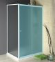 Aqualine Amadeo oldalfal Brick üveg 800x1850 mm, fehér profil BTP80