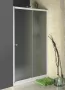 Aqualine Amadeo zuhanyajtó Brick üveggel 1100x1850 mm, fehér profil BTS110