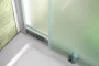 Aqualine Amadeo zuhanyajtó Brick üveggel 1100x1850 mm, fehér profil BTS110