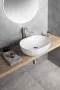 Aqualine pultra helyezhető kerámia mosdótál 49x36 cm, fehér CA490
