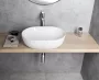 Aqualine pultra helyezhető kerámia mosdótál 49x36 cm, fehér CA490