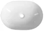 Aqualine pultra helyezhető kerámia mosdótál 49x36 cm, fehér CA490