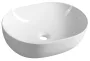 Aqualine pultra helyezhető kerámia mosdótál 49x36 cm, fehér CA490