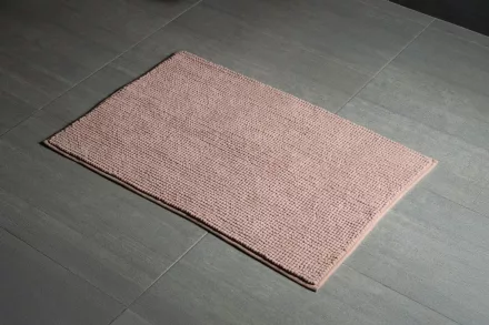 Aqualine Chenill fürdőszobai kilépőszőnyeg 50x80 cm, bézs kivitelben