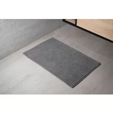 Aqualine Chenill fürdőszobai kilépőszőnyeg 50x80 cm, szürke kivitelben