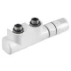 Aqualine Top 50 csatlakozó készlet termosztáttal közép bekötéssel, fehér CP9720S