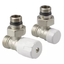 Aqualine Eco csatlakozó készlet, nikkel/fehér CP9810S