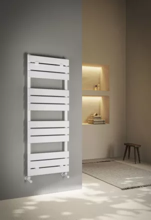 Aqualine Bondeco fürdőszobai radiátor 500x1266 mm, fehér kivitelben