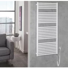   Aqualine TONDI-E elektromos fürdőszobai radiátor, 600x1330 mm, 600W, fehér DE480T