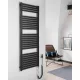 Aqualine TONDI-E elektromos fürdőszobai radiátor, 600x1330 mm, 600W, matt fekete DE486T