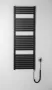 Aqualine TONDI-E elektromos fürdőszobai radiátor, 600x1330 mm, 600W, matt fekete DE486T