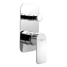   Aqualine Daphne 2 irányú falbaépített zuhanycsaptelep, króm DH942