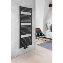   Aqualine Tondi fürdőszobai radiátor 45x133 cm, matt fekete DT476T