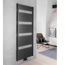   Aqualine Tondi fürdőszobai radiátor 60x169 cm, matt fekete DT496T