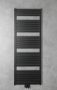 Aqualine Tondi fürdőszobai radiátor 60x169 cm, matt fekete DT496T