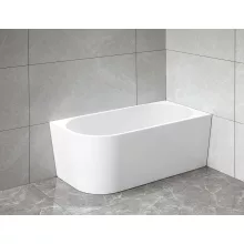   Aqualine Tibera R Jobbos falhoz illeszthető akril kád 140x70 cm, fehér E1055