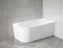 Aqualine Tibera R Jobbos falhoz illeszthető akril kád 140x70 cm, fehér E1055