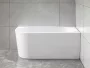 Aqualine Tibera R Jobbos falhoz illeszthető akril kád 140x70 cm, fehér E1055