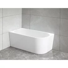   Aqualine Tibera L Balos falhoz illeszthető akril kád 140x70 cm, fehér E1066
