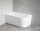 Aqualine Tibera L Balos falhoz illeszthető akril kád 140x70 cm, fehér E1066