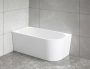 Aqualine Tibera L Balos falhoz illeszthető akril kád 140x70 cm, fehér E1066