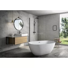   Aqualine Douro szabadonálló akril kád 150x81,5 cm fehér E1850