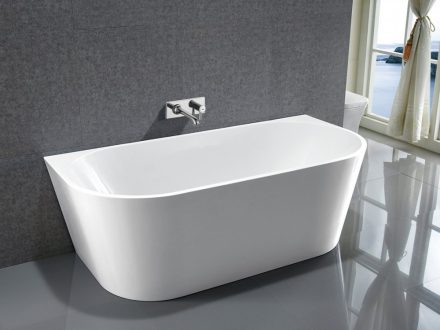 Aqualine Tajo falhoz illeszthető akril kád 170x80 cm, fehér E1980