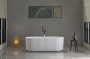 Aqualine TURIA szabadon álló akril kád 170x80 cm hullámos panel, fehér E2780