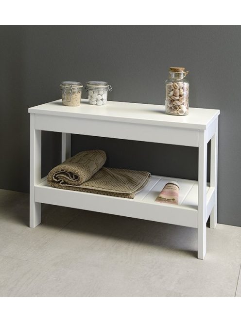 Aqualine ETIDE polcos állvány, alacsony 61x45x36 cm, matt fehér ET061