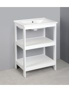 Aqualine ETIDE polcos mosdószekrény 71,5x86x44 cm, matt fehér ET720