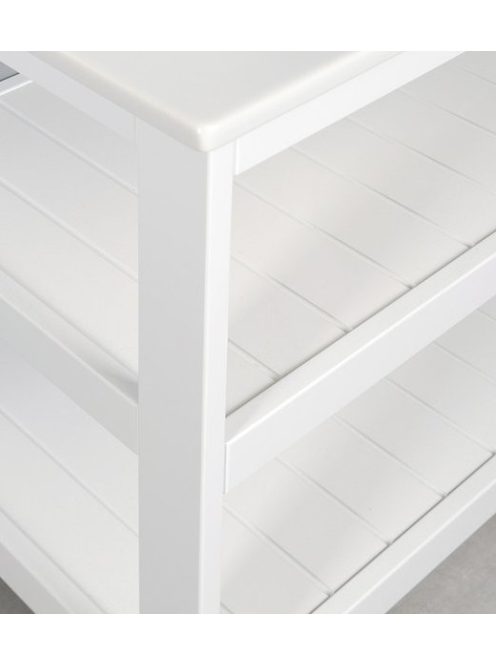 Aqualine ETIDE polcos mosdószekrény 81,5x86x44 cm, matt fehér ET830