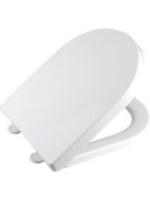 Aqualine DONA WC ülőke polypropylen, fehér, soft close, easy take, FD121