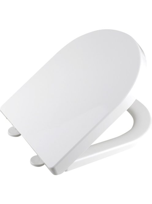 Aqualine DONA WC ülőke polypropylen, fehér, soft close, easy take, FD121