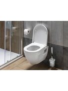 Aqualine DONA WC ülőke polypropylen, fehér, soft close, easy take, FD121