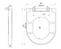 Aqualine DONA WC ülőke polypropylen, fehér, soft close, easy take, FD121