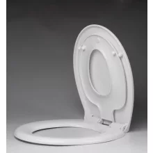   Aqualine Hidraulikus WC-ülőke gyerekbetéttel, duroplast, SoftClose, inox pánt, fehér FS125