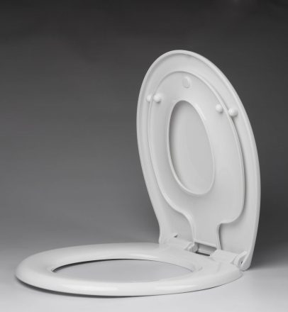 Aqualine Hidraulikus WC-ülőke gyerekbetéttel, duroplast, SoftClose, inox pánt, fehér FS125