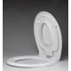 Aqualine Hidraulikus WC-ülőke gyerekbetéttel, duroplast, SoftClose, inox pánt, fehér FS125