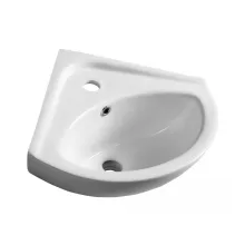   Aqualine Luigi sarok kerámia kézmosó 34x34 cm, fehér FS161