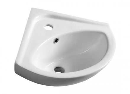 Aqualine Luigi sarok kerámia kézmosó 34x34 cm, fehér FS161