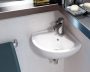 Aqualine Luigi sarok kerámia kézmosó 34x34 cm, fehér FS161