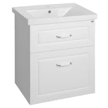   Aqualine Favolo 2 fiókos fali mosdószekrény 61,5x72,5x43,5 cm matt fehér FV265