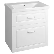   Aqualine Favolo 2 fiókos fali mosdószekrény 67x72,5x44,6 cm matt fehér FV270