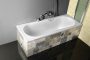 Aqualine JIZERA beépíthető akril kád 140x70x39cm láb nélkül, fehér G1470