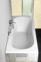 Aqualine JIZERA beépíthető akril kád 140x70x39cm láb nélkül, fehér G1470