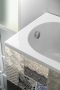 Aqualine JIZERA beépíthető akril kád 140x70x39cm láb nélkül, fehér G1470