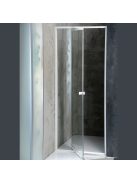 Aqualine Amico Univerzális zuhanyajtó 70x185 cm, átlátszó üveg, fehér profilszín G70