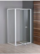 Aqualine Amico Univerzális zuhanyajtó 70x185 cm, átlátszó üveg, fehér profilszín G70